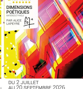 Exposition temporaire "Dimensions poétiques" Matières et pixels d'Alice Lapeyre (fo7)