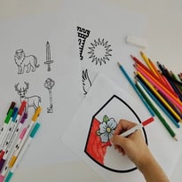 Atelier blason dans le couvent des Clarisses