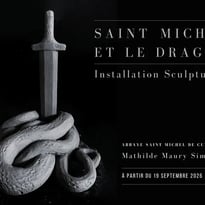 Saint Michel et le Dragon : installation sculpturale