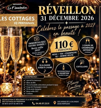Repas dansant pour la soirée de la St Sylvestre 2026 - 2027