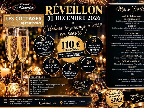 Repas dansant pour la soirée de la St Sylvestre 2026 - 2027