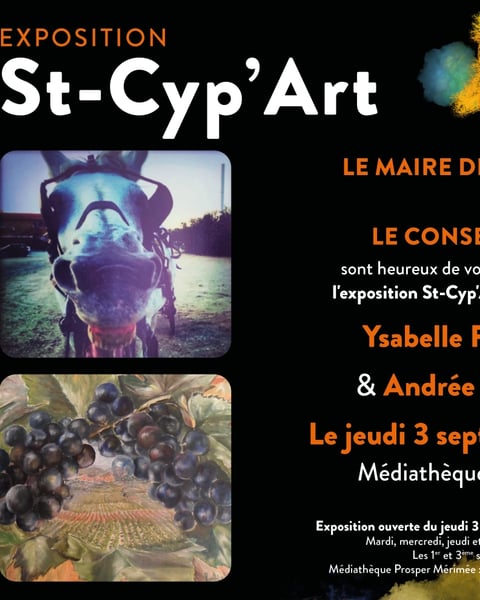 Exposition St-Cyp'Art Isabelle Podguszer & Andree Rocadelle