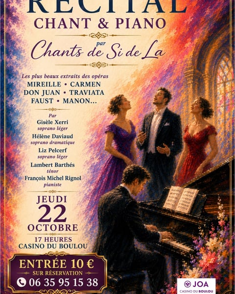 Récital chants et piano par Chants de Si de La