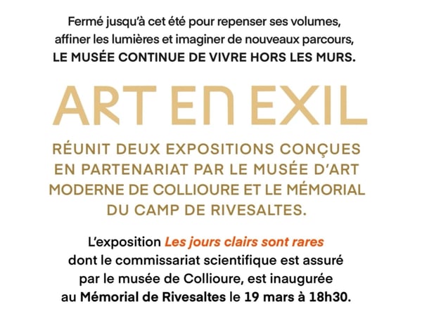 Exposition Art en exil à Rivesaltes