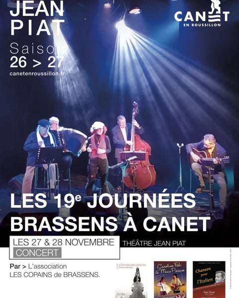 Les 19e Journées Brassens à Canet