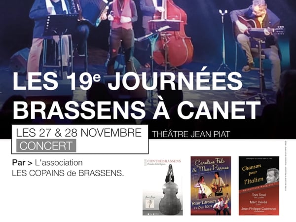 Les 19e Journées Brassens à Canet