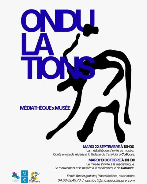 Ondulations : le mouvement et le musée à la médiathèque de Collioure