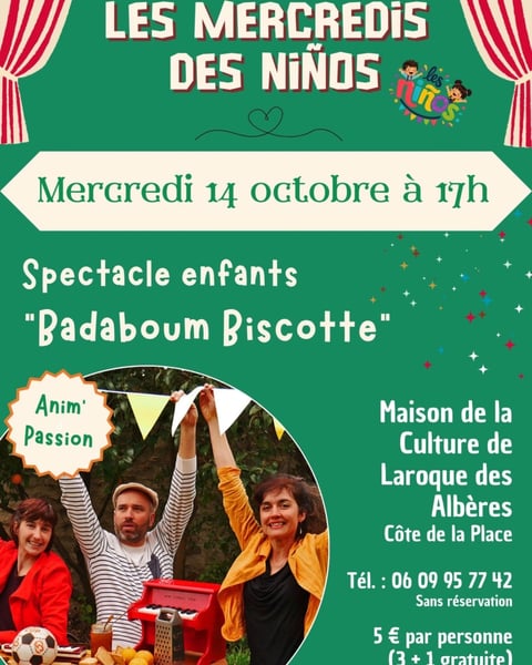 Les mercredis des Niños - Badaboum Biscotte