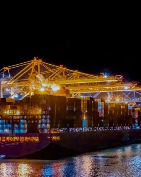 Daniel Rouanet, Port de Barcelone la nuit